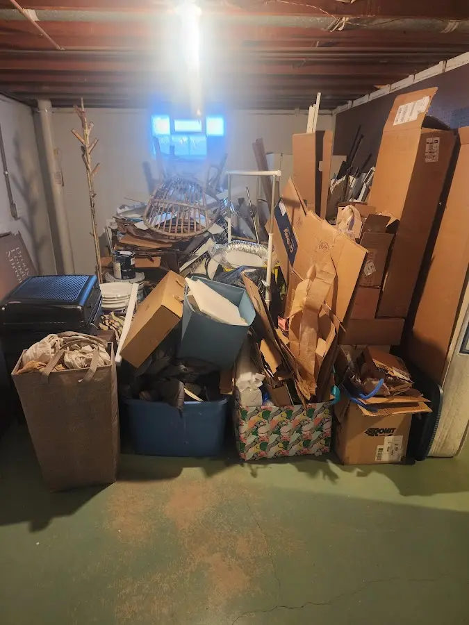 Roll-off dumpster container at job site for 15 Yard Dumpster Rental in Temple